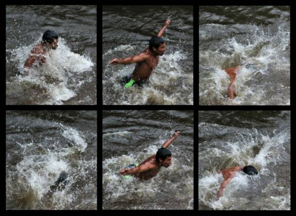 Fig.1 : technique du bain. Photo de l’auteur